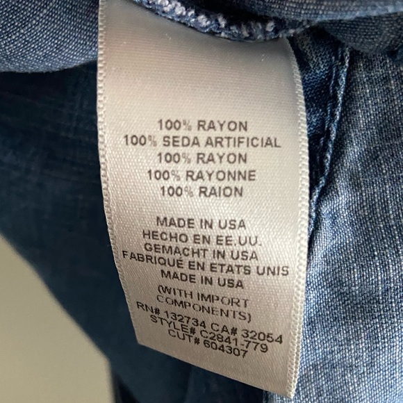 Cloth and stone denim button up - Picture 4 of 8